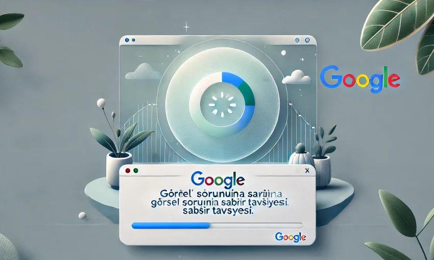 Google'dan Görsel Sorununa Sabır Tavsiyesi